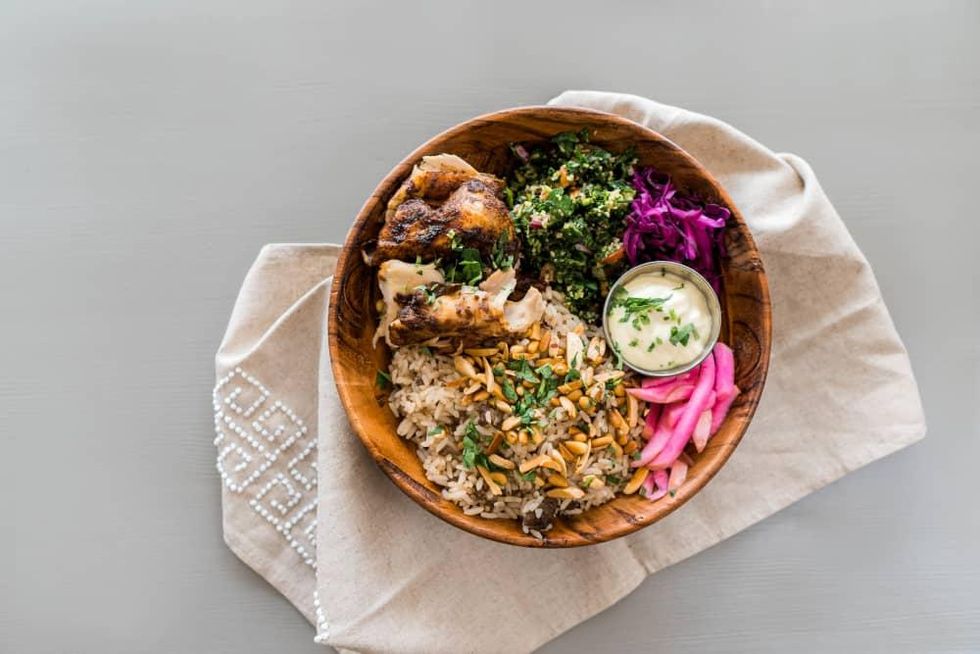 Craft Pita chicken bowl
