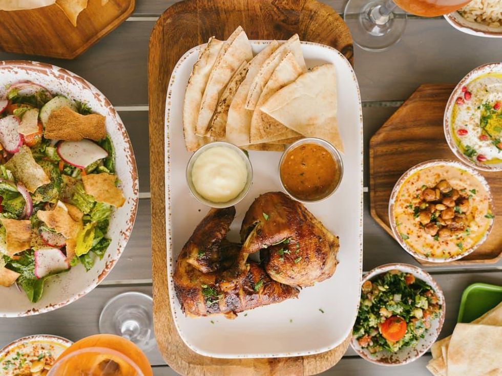 Craft Pita food spread