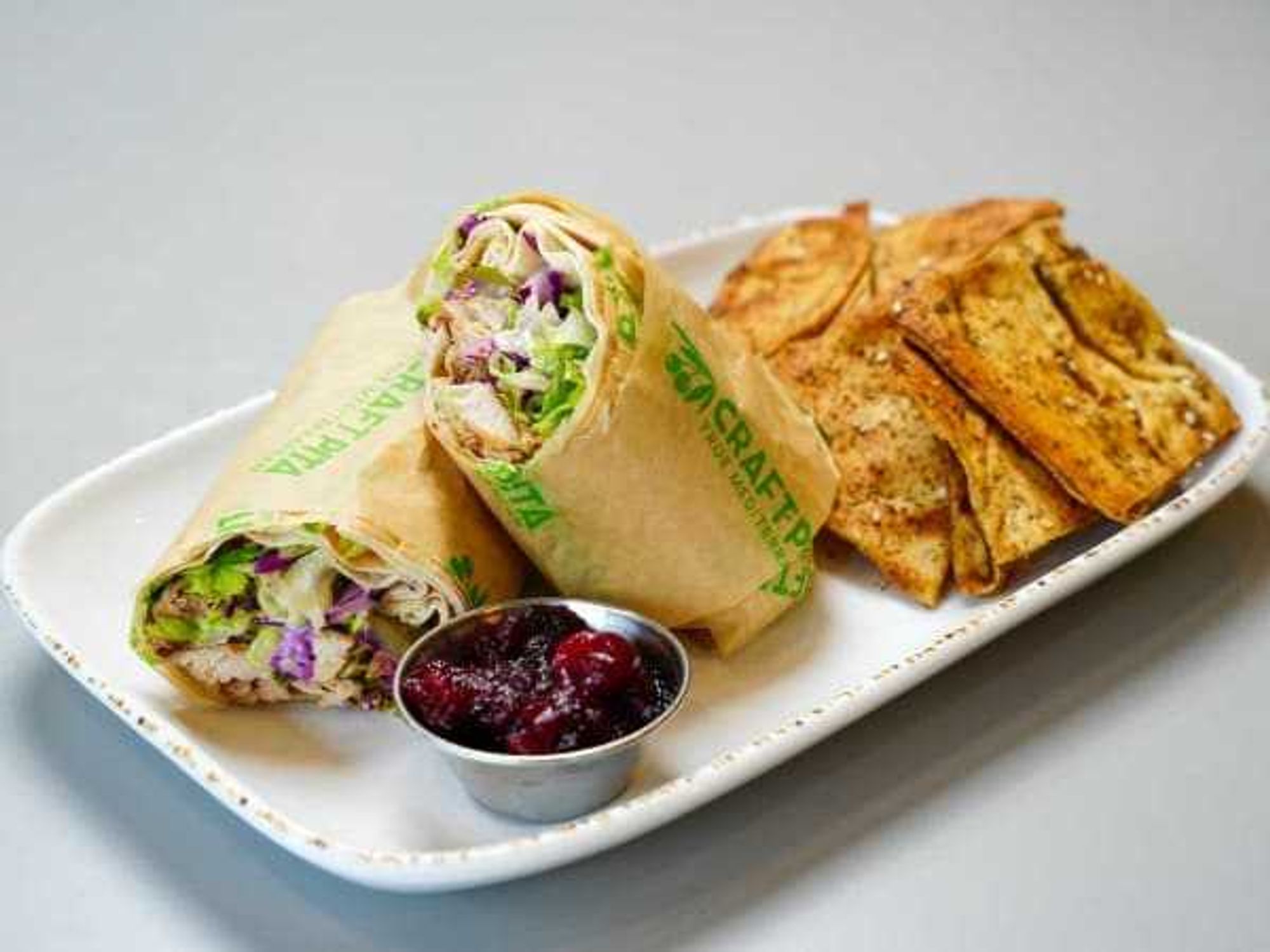 Craft pita thanksgiving wrap