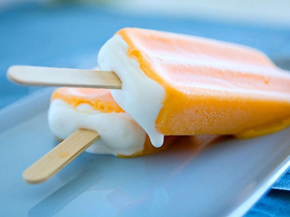 Creamsicle popcicle