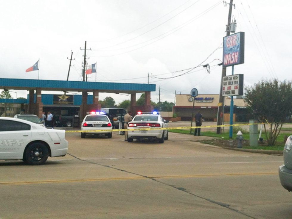 crime scene of shooting at Stafford car wash October 2013