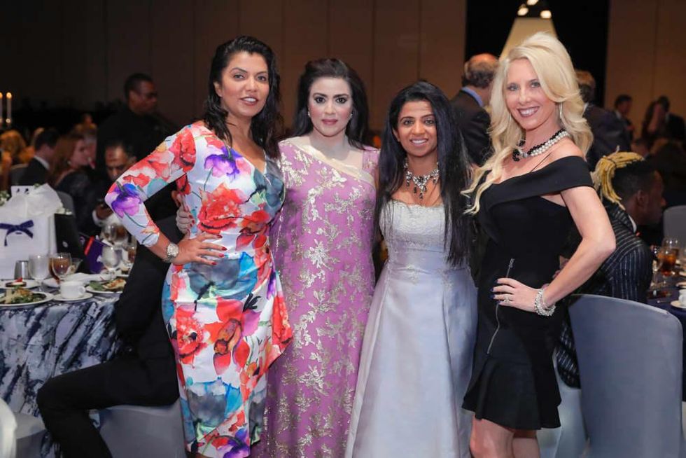 Crime Stoppers Gala 2019 Mona Khan, Maha Kahan, Farida Abjani, Tracy Faulkner