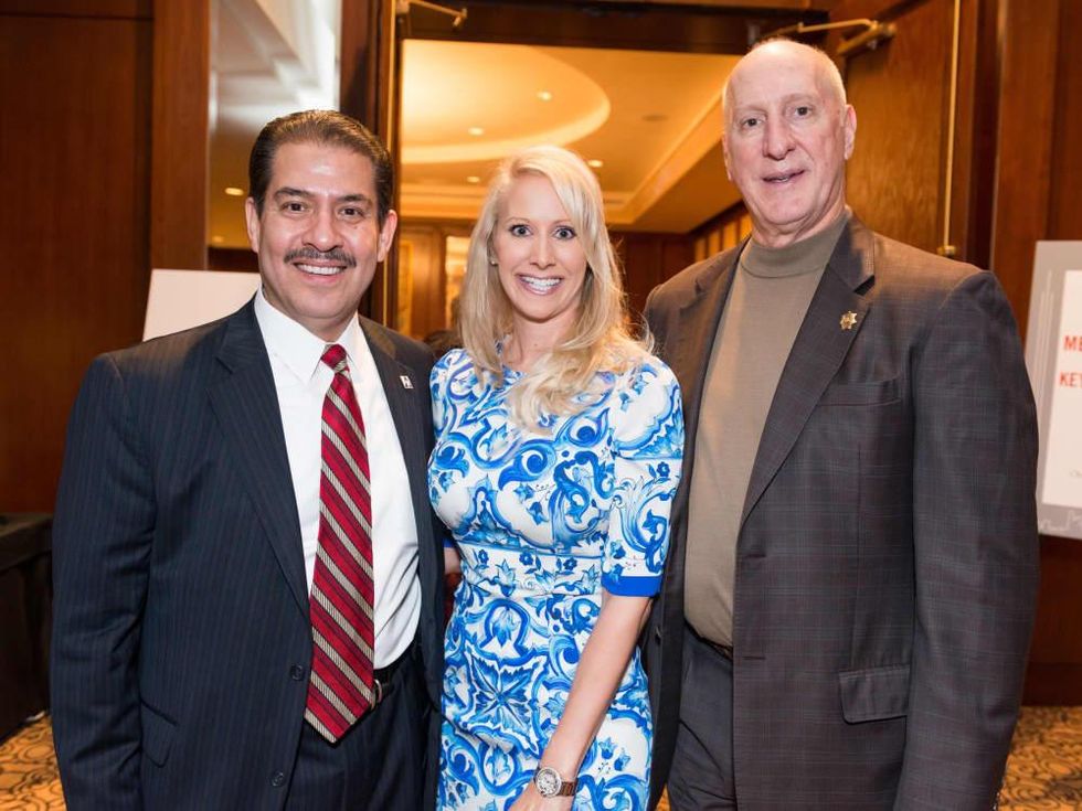 Crime Stoppers Gala Adrian Garcia, Laurie and Tracy Krohn