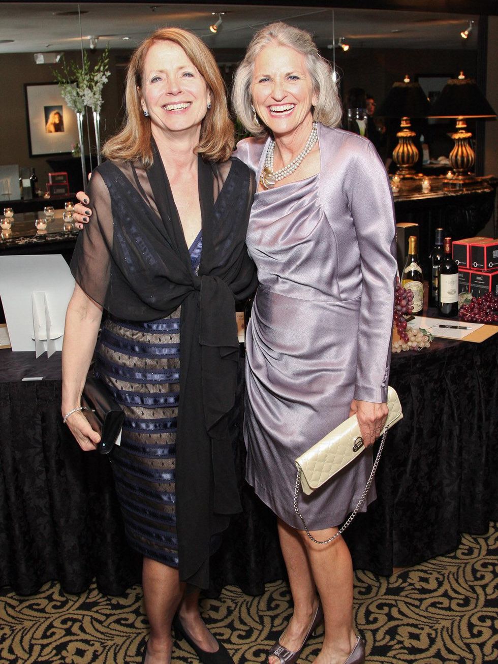 Crisis Hotline dinner April 2013 Deborah Cannon and Sue Schechter