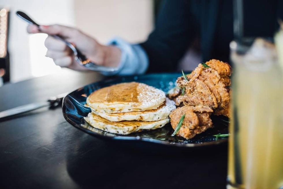 Crispy quail and hot cakes at The General Public