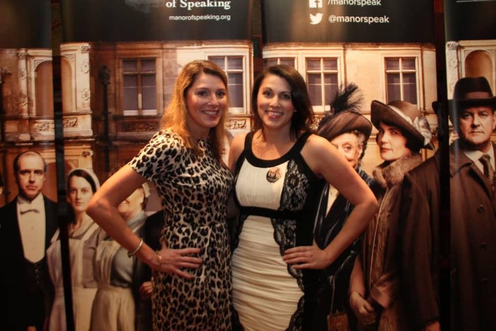 Cristina Wohadlo and Georgianna Siwek at Downton Abbey Manor of Speaking sneak preview