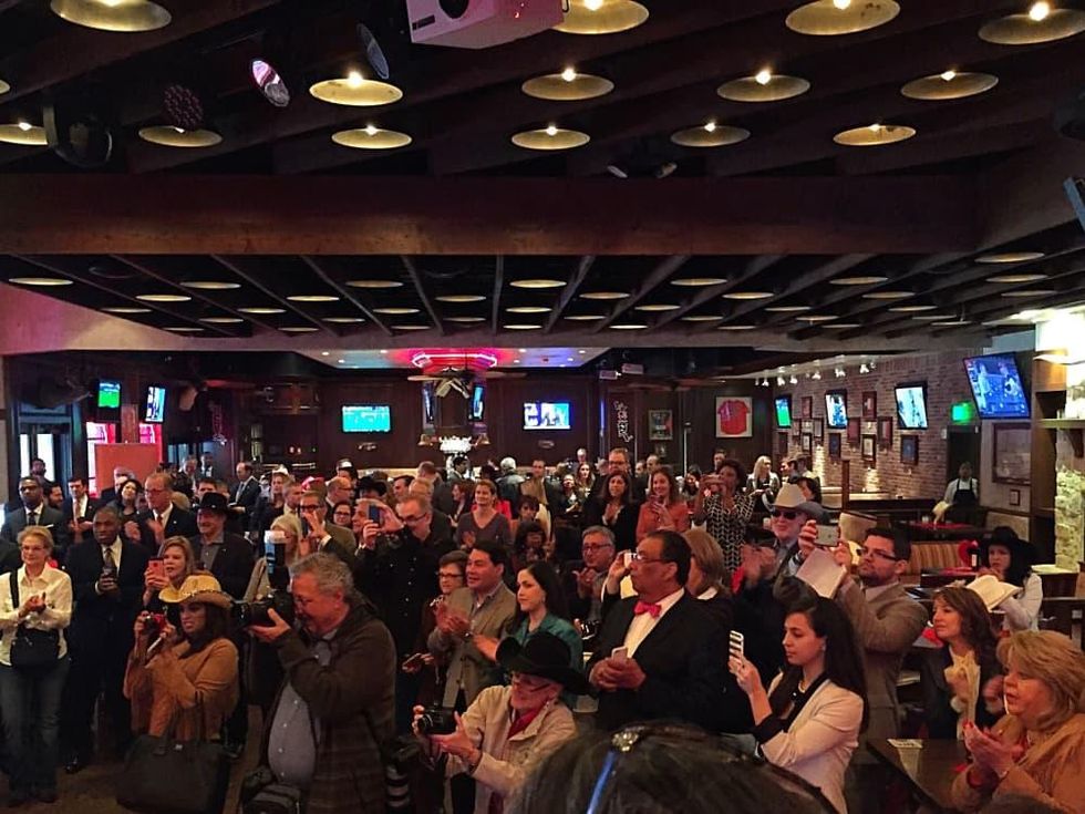 Crowd at Mayor's Rodeo Houston kickoff breakfast