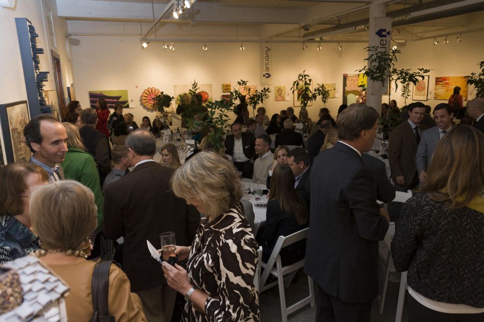 crowd, venue at Art on the Avenue November 2013