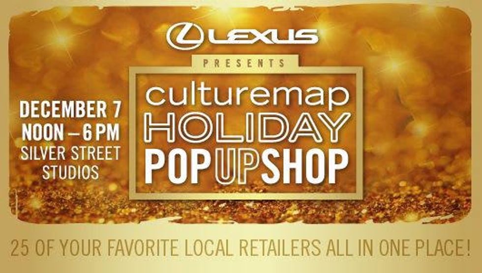 CultureMap Houston graphic for Holiday Pop Up Shop