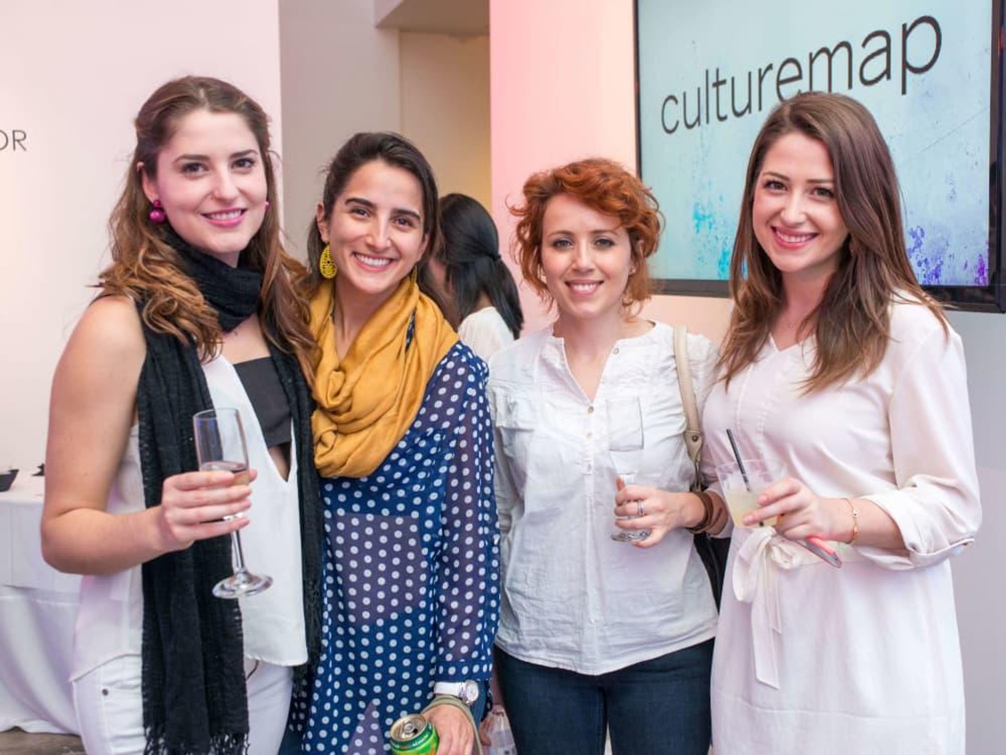CultureMap Social, March 2016, Sheila Shtepani, I. Maria Calderon, Gresa Baboci, Christine Shtepani