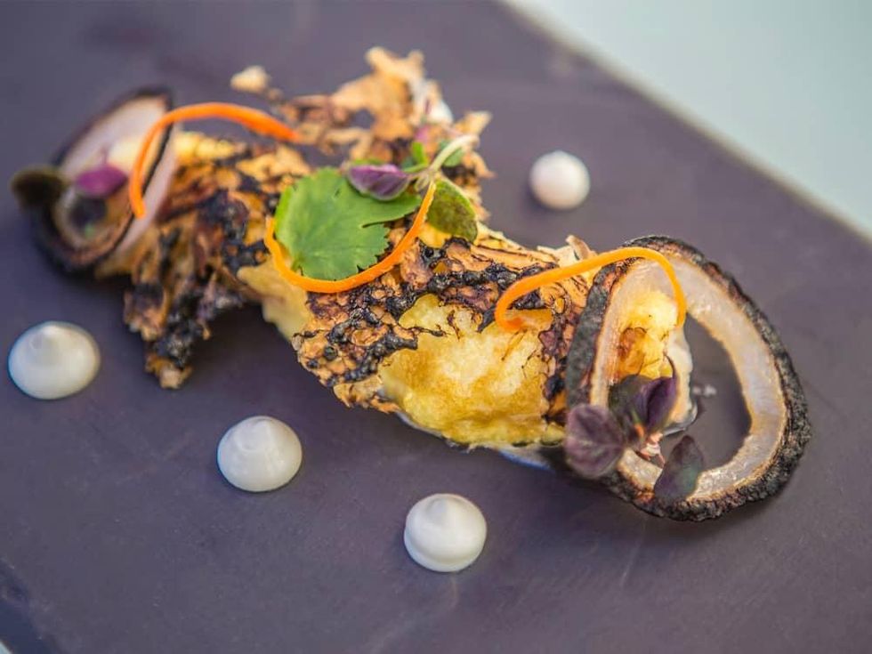 Cureight king crab miso shiso