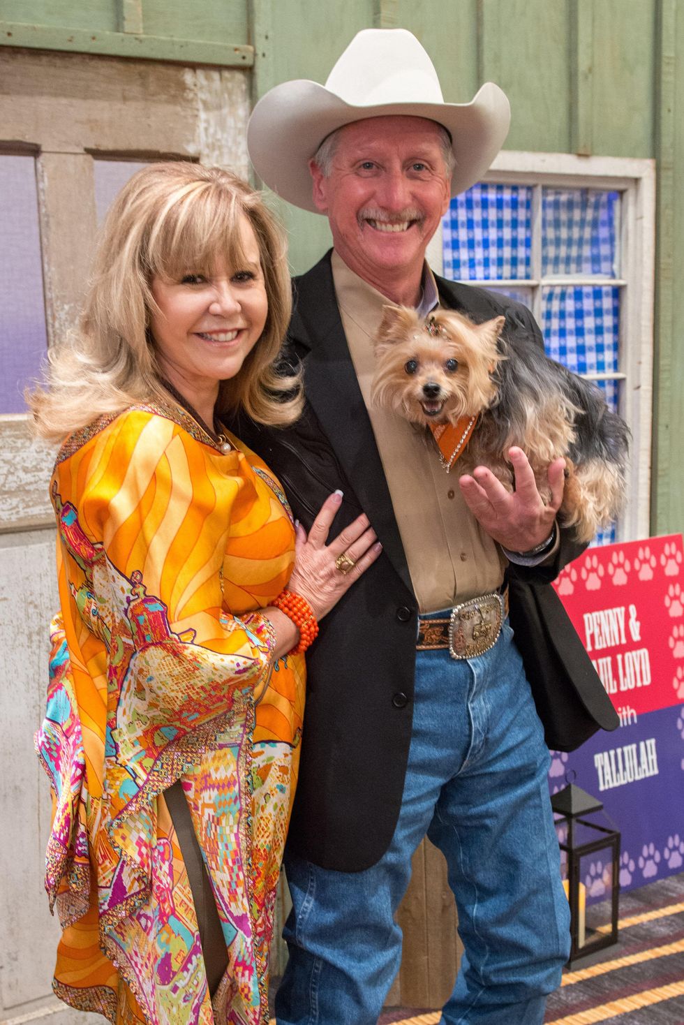 Cyndy and Thomas Roberts with Lexi at the Citizens for Animal Protection Gala November 2014