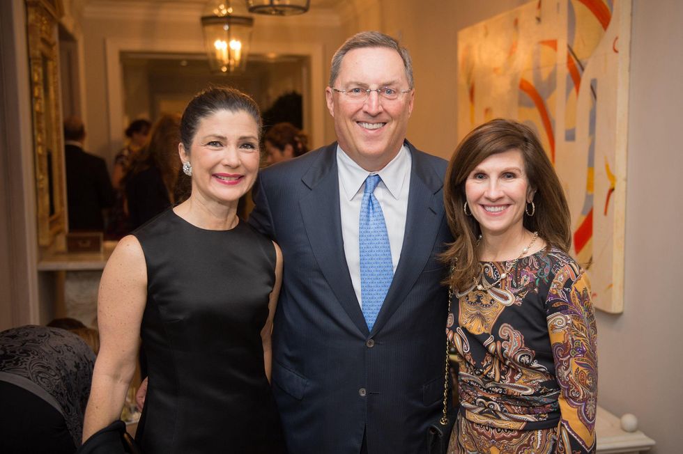 Cynthia Petrello, from left, with Ron and Sheila Hulme at the Alley Artist Dinner November 2014