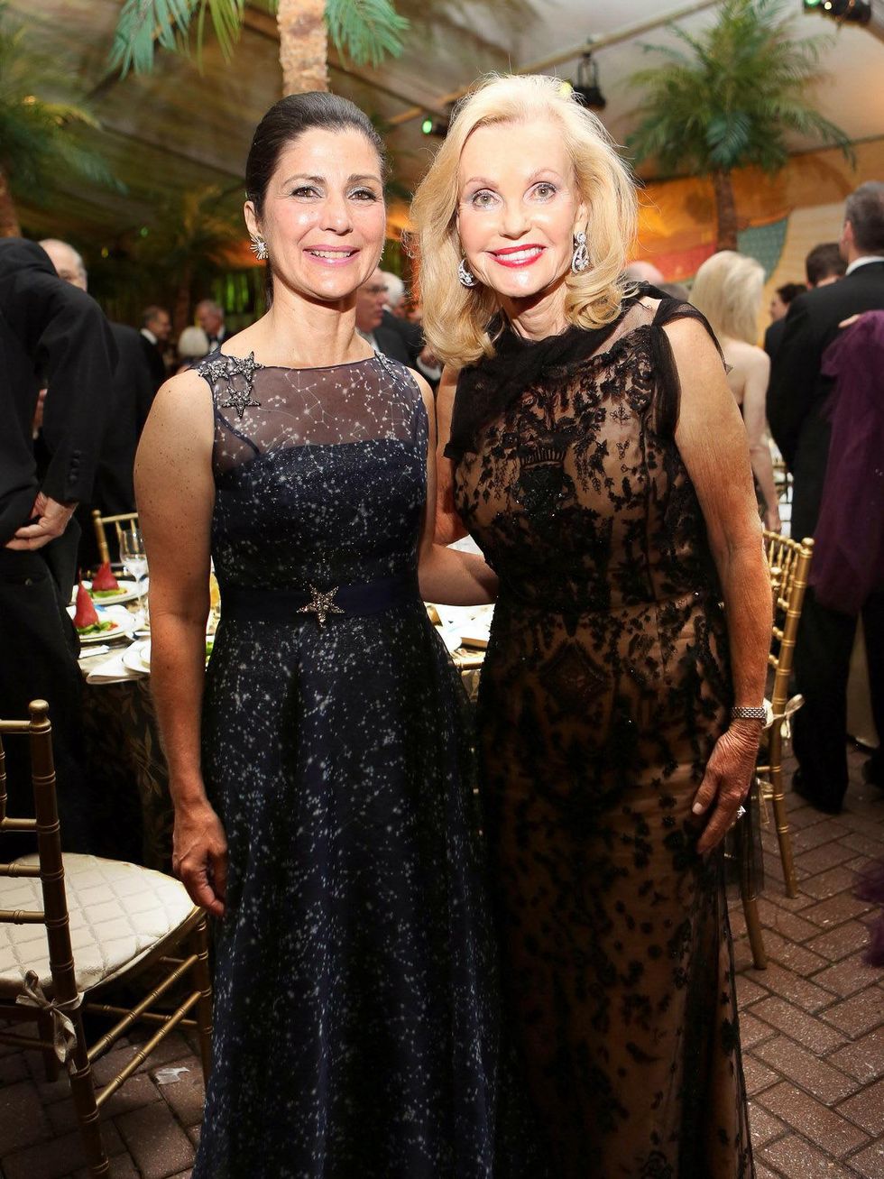 Cynthia Petrello, left, and Pat Breen at the Houston Grand Opera Opening Night celebration October 2013