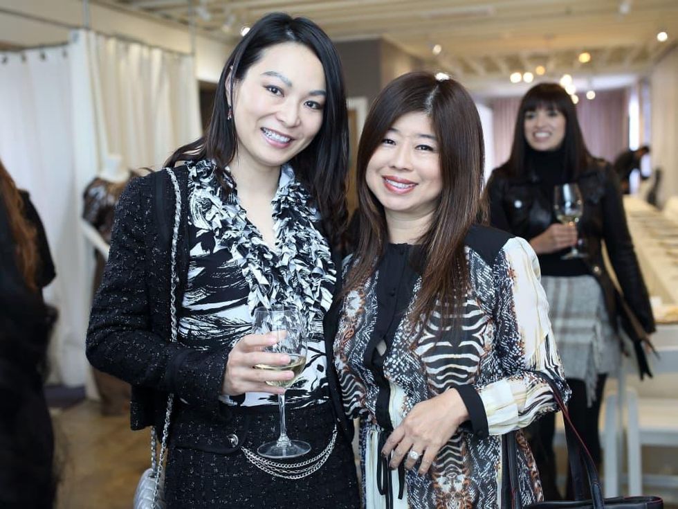 Cynthia Xue, Rose Chen at Miles David fashion show