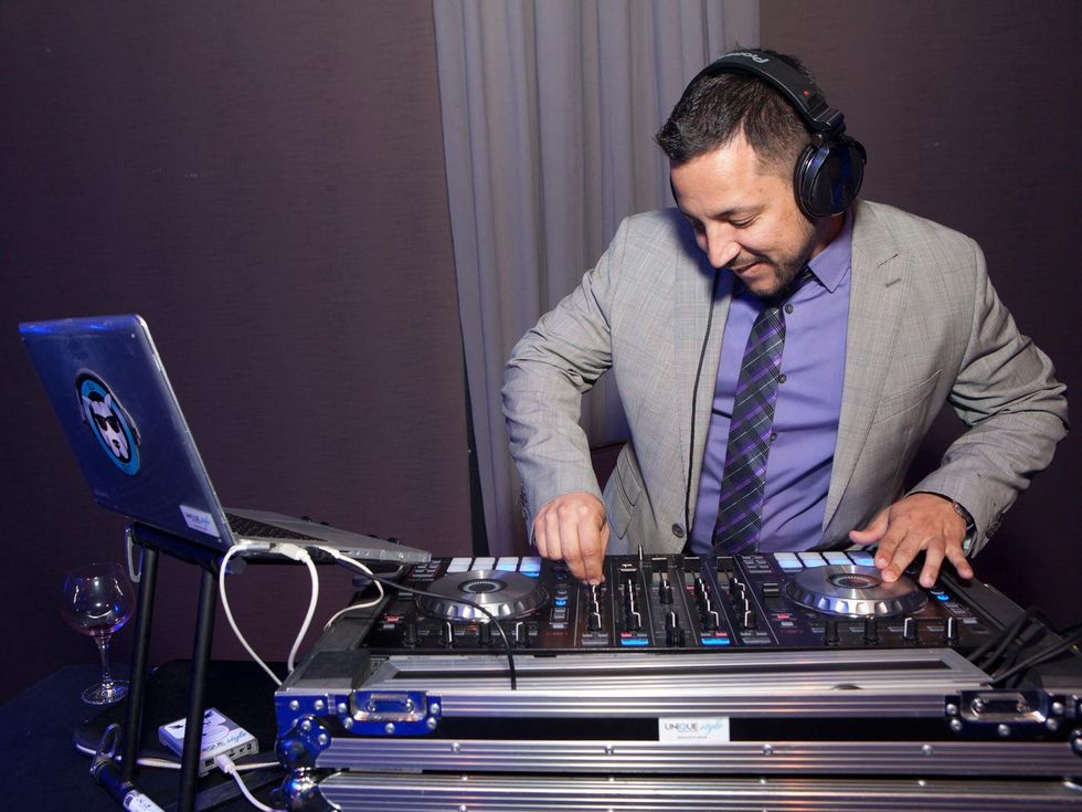 D.J. Cesar Gil at the Royal Sonesta Hotel renovation unveiling November 2013