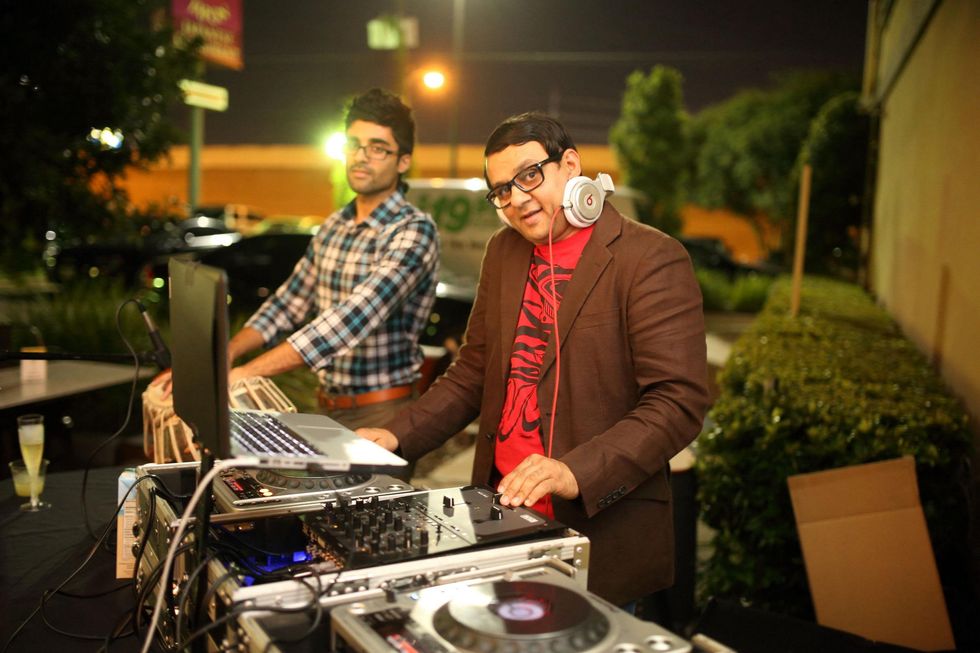 D.J. Rocky Rhodes at Ruggles Black Grand Opening October 2014