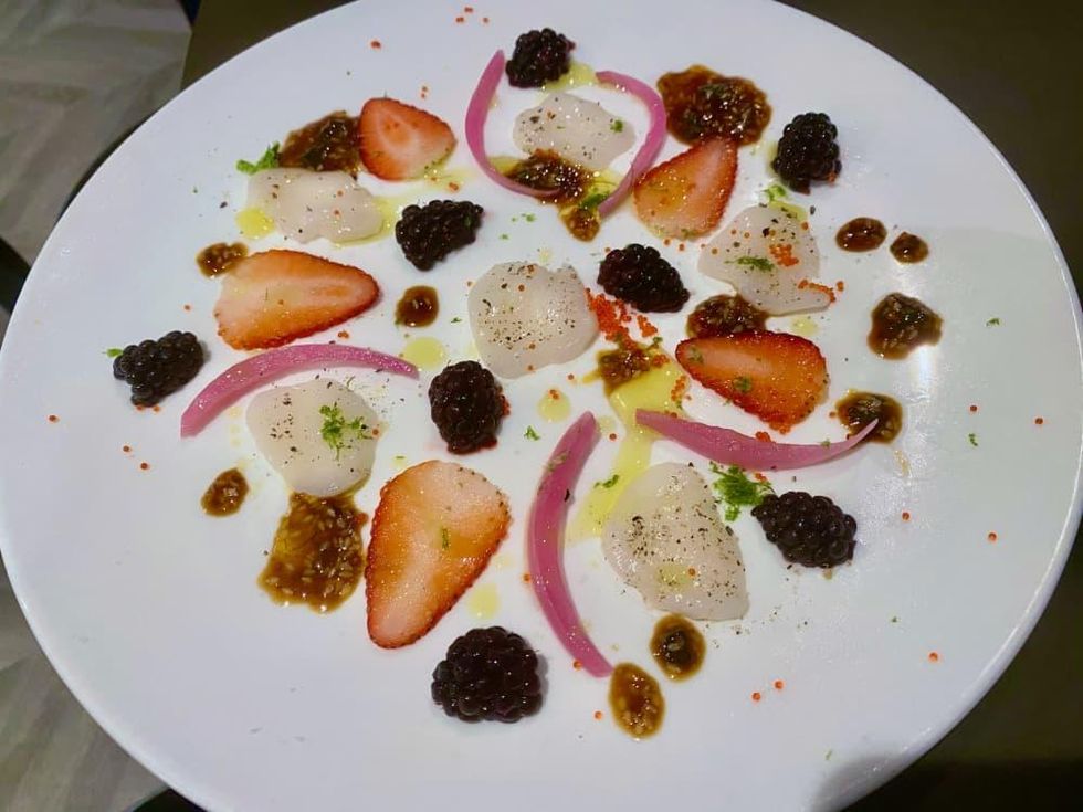 Dak & Bop scallop crudo