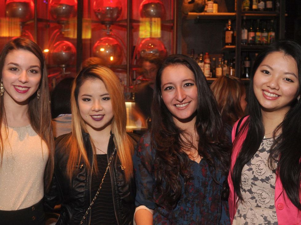 Dalia Cavazos, from left, Ching Giang, Maria Esqueda and Connie Chung at the CounterCurrent Kick-Off March 2014