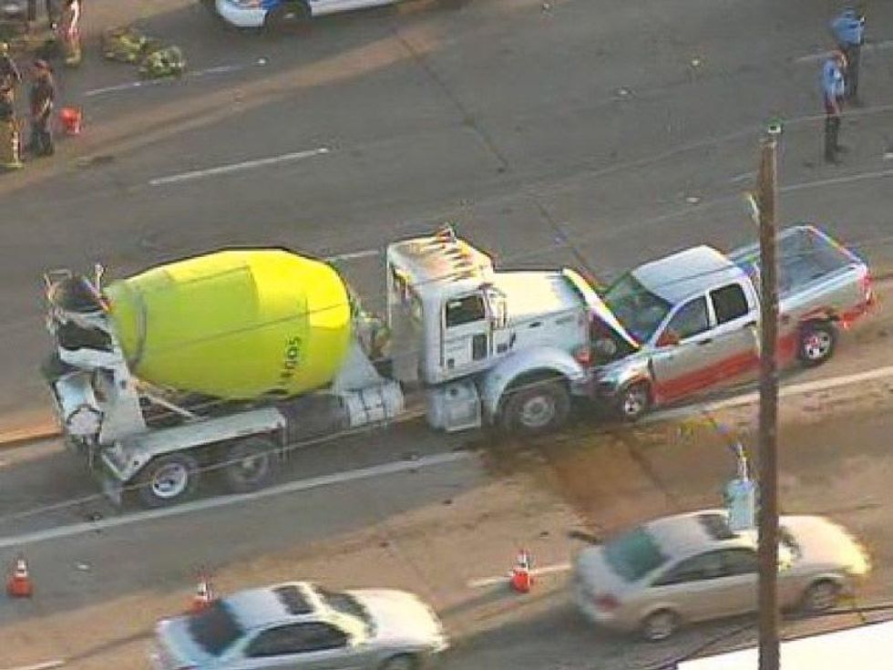 Dalia Iris Alfaro stripper arrested for murder and intoxication manslaughter crash into cement truck August 2013 RUN FLAT