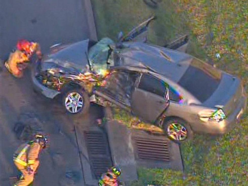 Dalia Iris Alfaro stripper arrested for murder and intoxication manslaughter crashed car August 2013 RUN FLAT