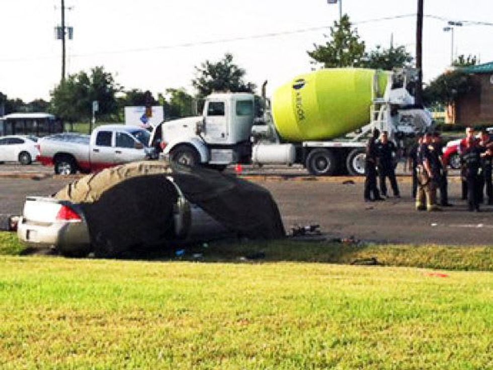 Dalia Iris Alfaro stripper arrested for murder and intoxication manslaughter crashed car August 2013 RUN FLAT