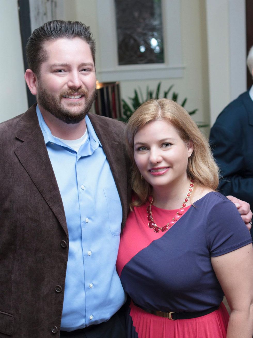 Dan and Kelly Mathena at the Opera in the Heights reception April 2014