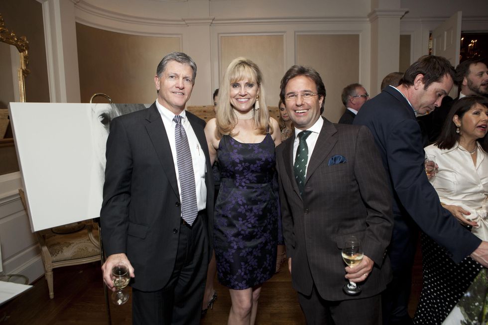 Dan Dinges, from left, Lacy Baird and Jacob Brechan at the SIRE Under the Stars event April 2014