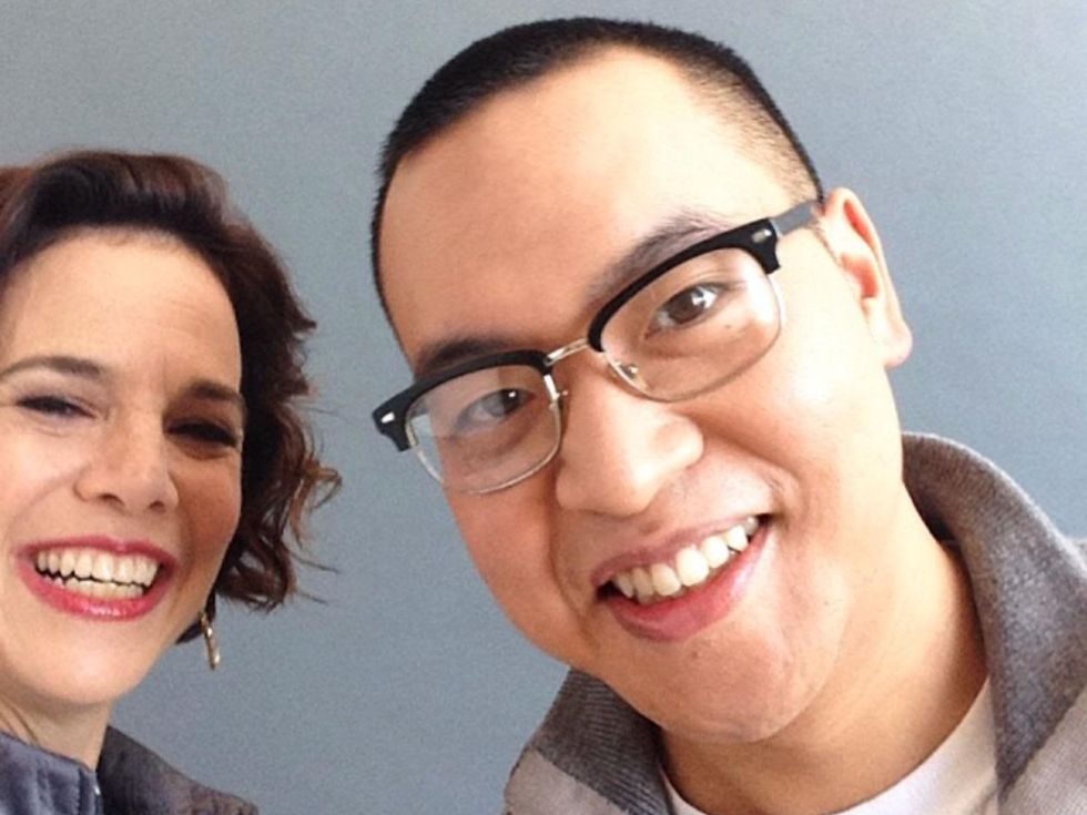 Dana Cowin editor of Food & Wine with Justin Yu of Oxheart March 2014