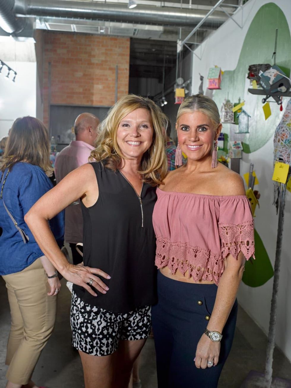 Dana McWhorter, April Ryan at Sawyer Yards Artists Stroll