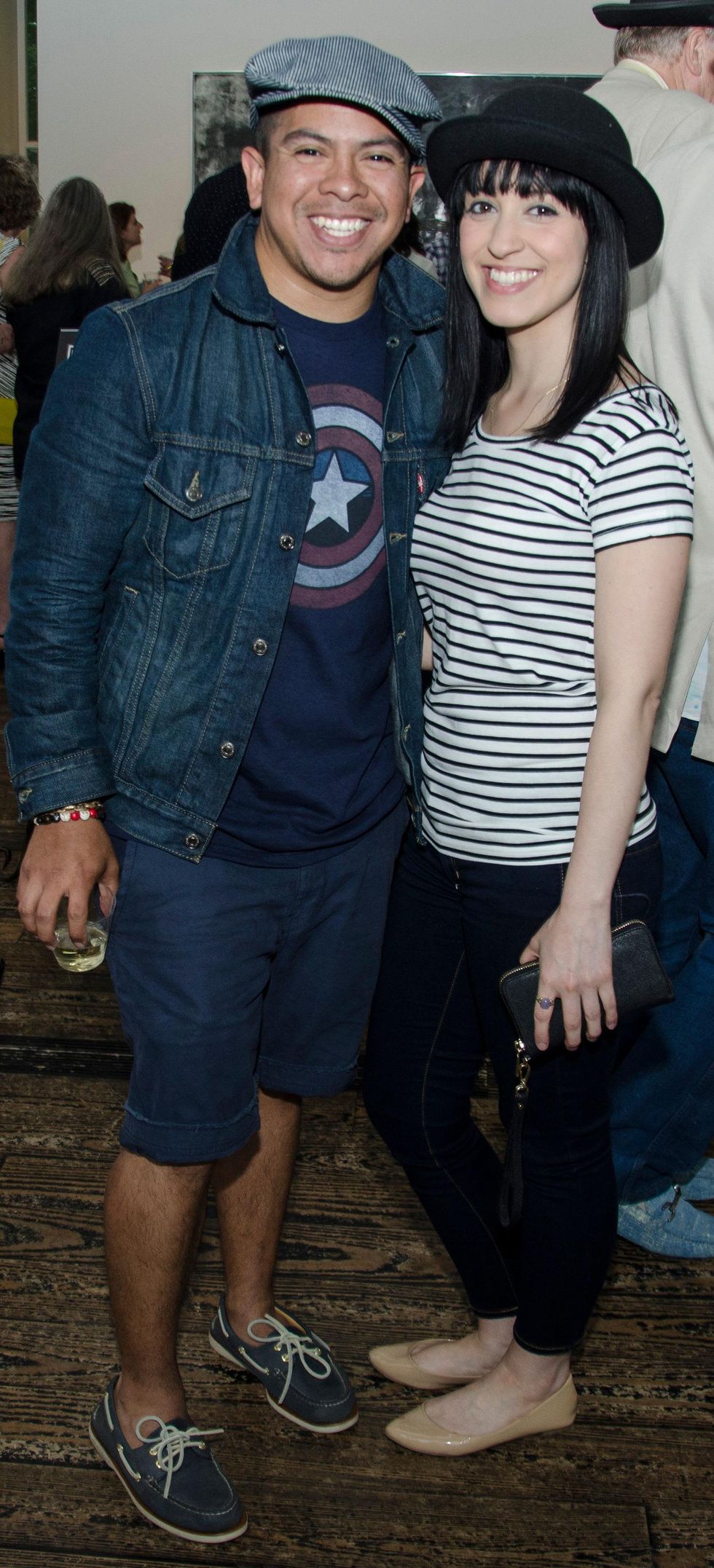 Daniel Ortiz and Kahlia Castellanos at M Penner Magritte party