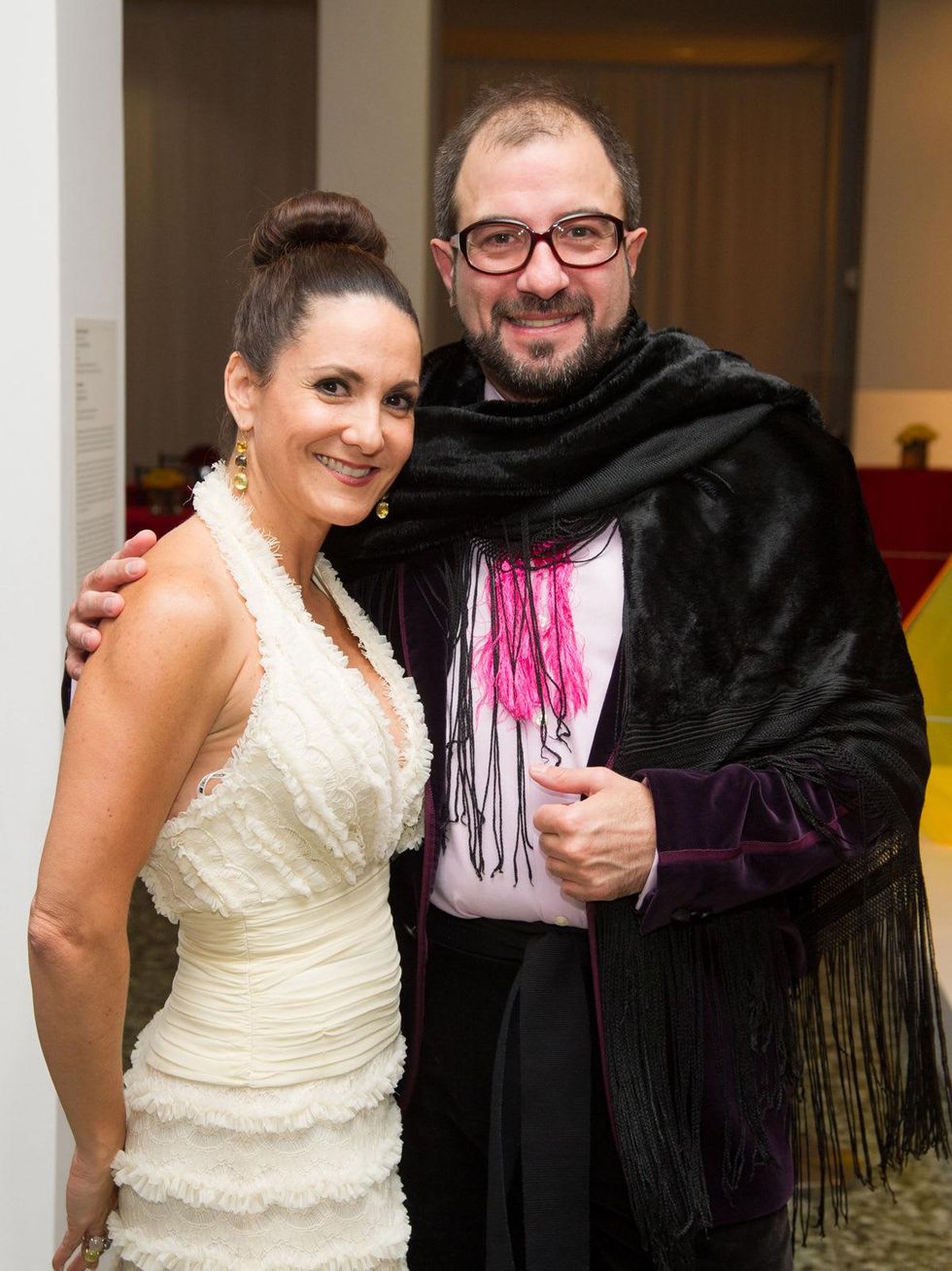 Daniela Barcelo and Henrique Faria at the MFAH Latin American Experience November 2013
