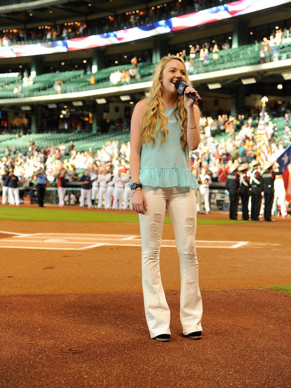 Danielle Bradbery Astros National Anthem