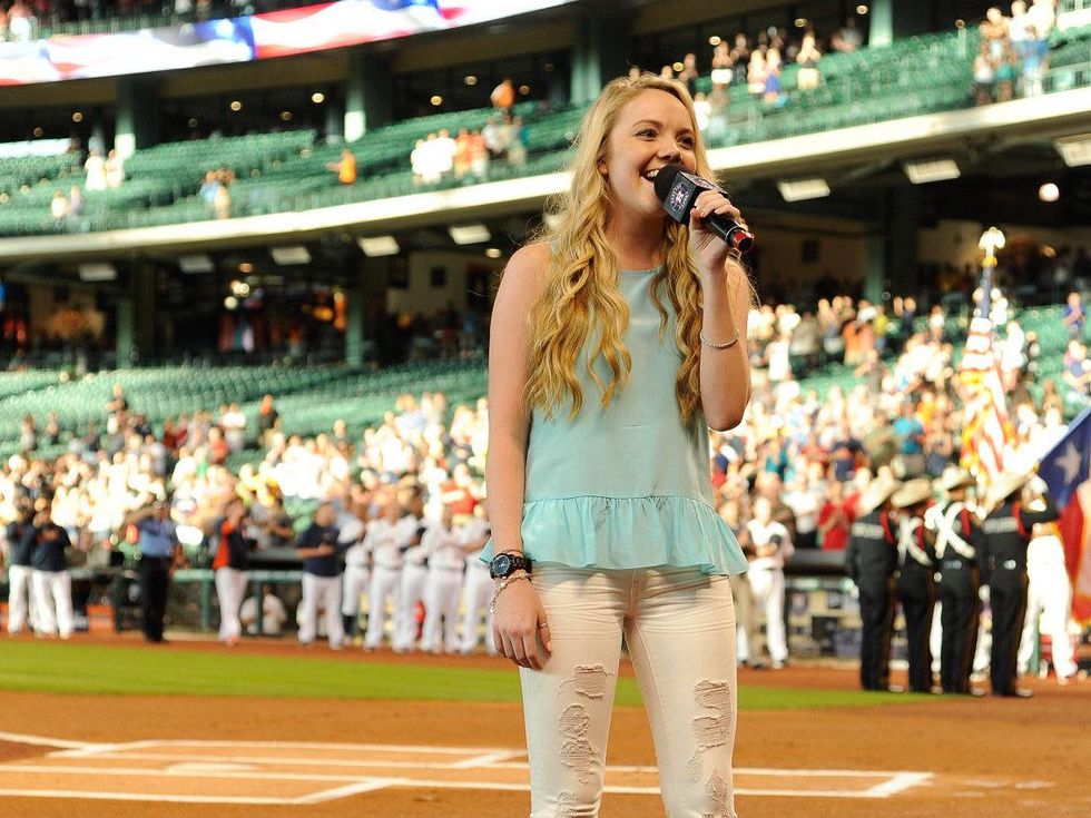 Danielle Bradbery Astros National Anthem
