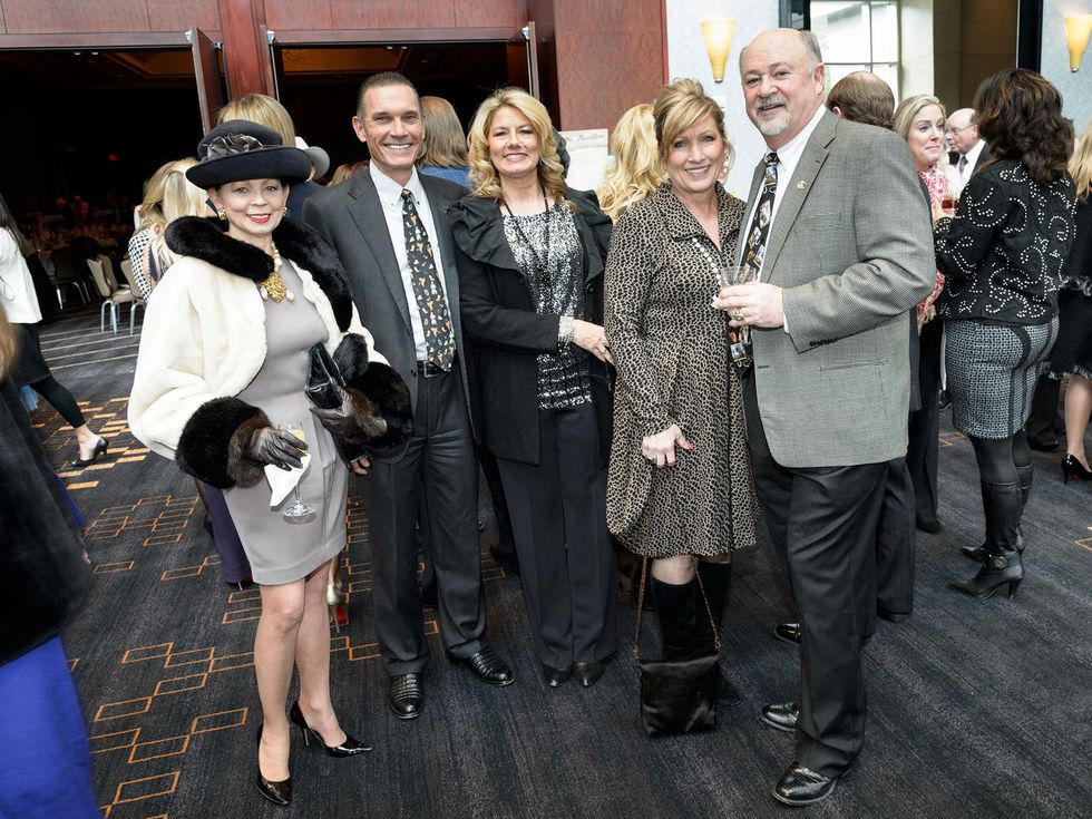 Danielle Ellis, from left, Jim and Joan Brock and Karen and Jeff Lewis at the Trailblazer Awards Luncheon February 2014