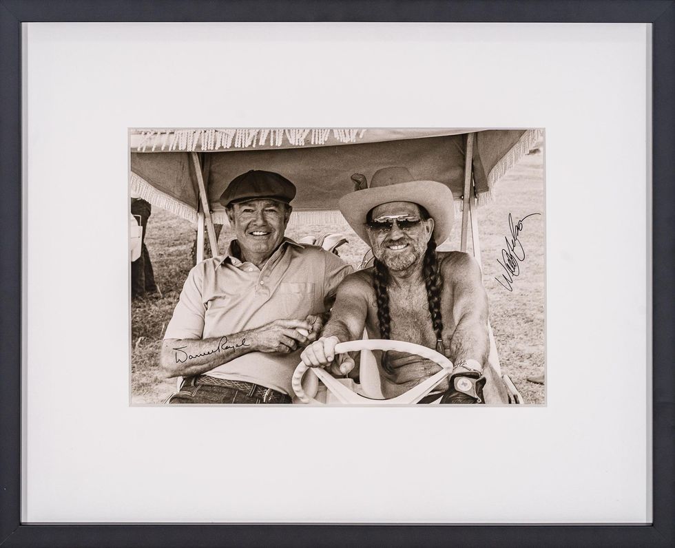 Darrell Royal and Willie Nelson