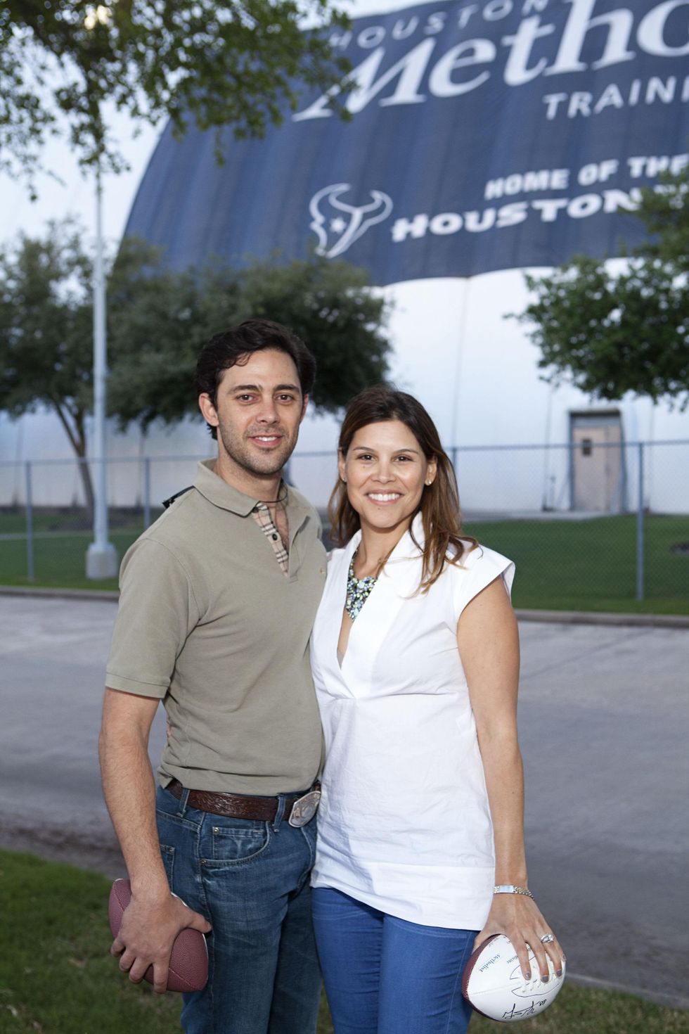David A. and Estela Cockrell at The Society for Leading Medicine Houston Texans Family Field Day May 2014