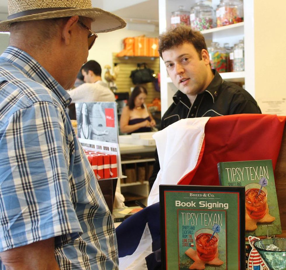 david alan at the tipsy texan book signing