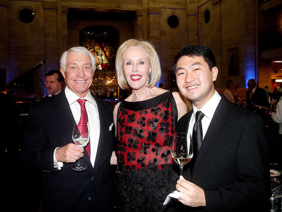 David and Claudia Hatcher, from left, with Boson Mo at the Da Camera Gala April 2014