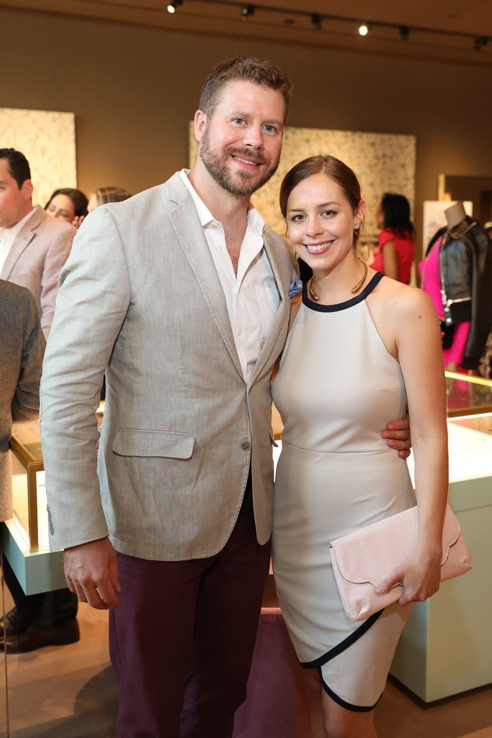 David and Sarah Keck at Houston Grand Opera party at The Webster