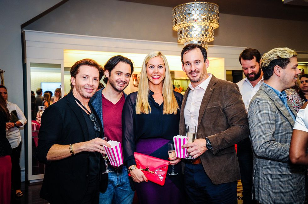 David Bamford, from left, Luis Perez, Heather McLeskey and Shawn Conerly at Elaine's Big Life premier party at Elaine Turner November 2014