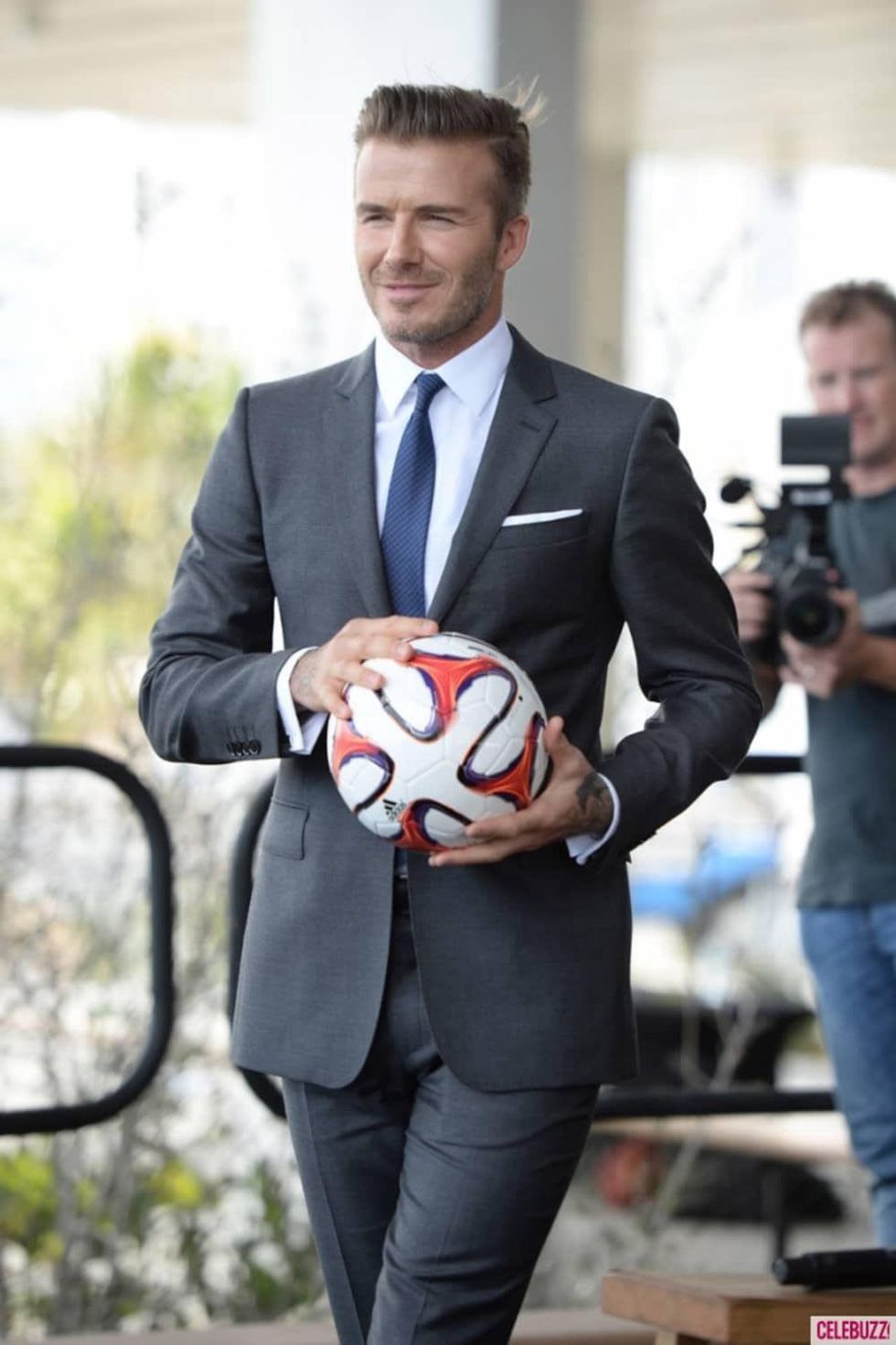 David Beckham suit