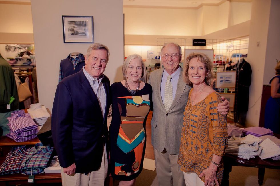 David Dunwoodey, from left, Jacki and Frank McCreary and Kackie Dunwoodey at the Norton Ditto ArtFest April 2015