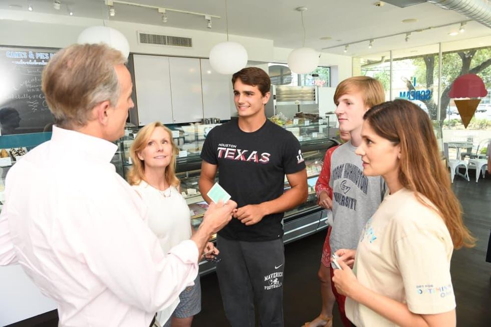 David Gow explaining Frost it Forward