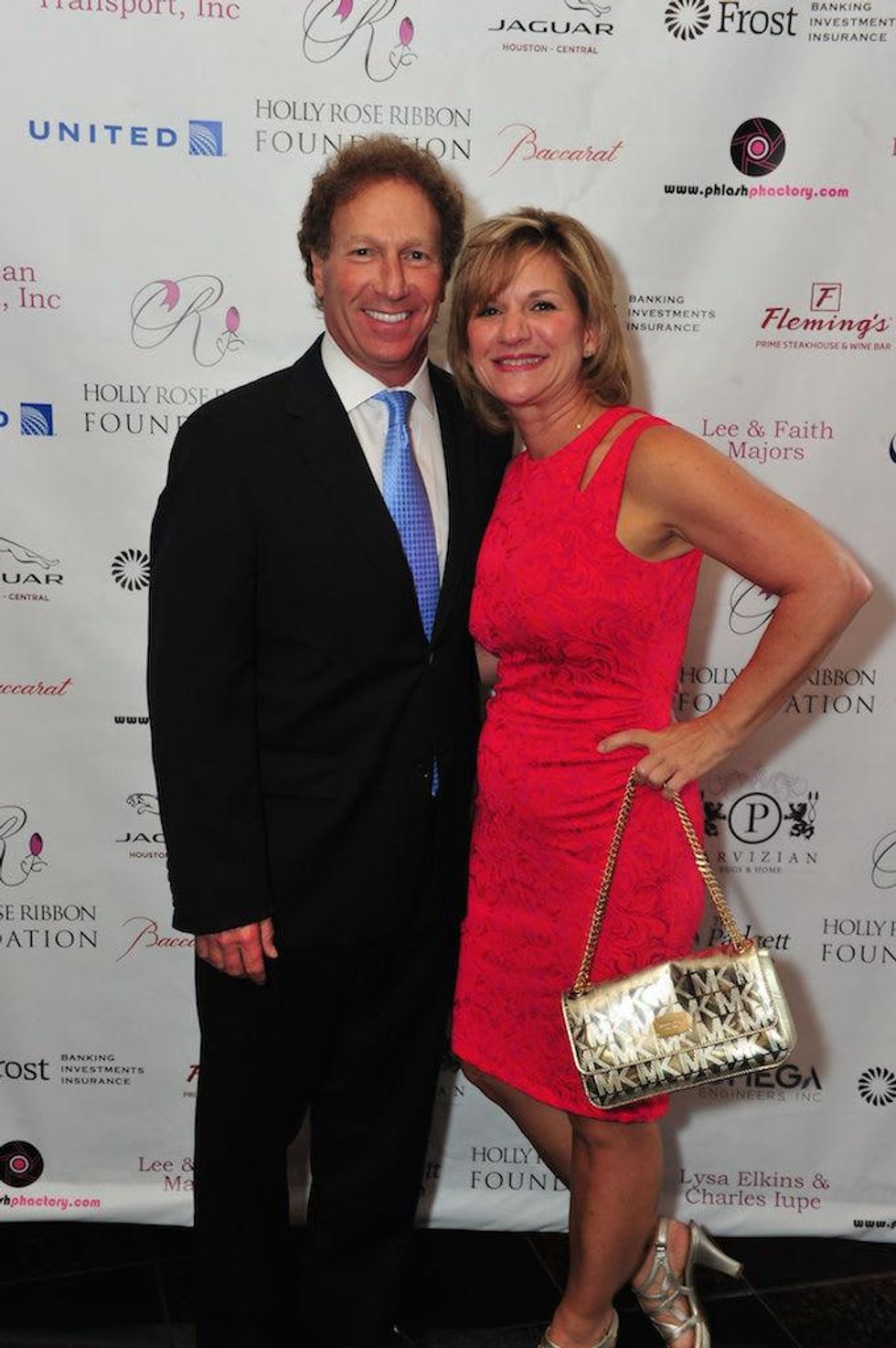 David Hilfman and Estelle Love at the Holly Rose Ribbon Foundation Day dinner September 2014