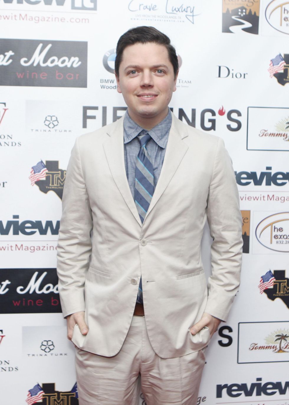 David Peck at Fashion Woodlands with Theresa Roemer March 2015