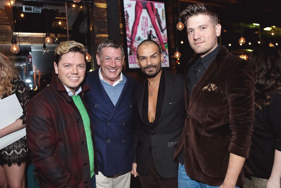 David Peck, from left, Neil Hamil, Todd Ramos and Ian Kretz at the Page Parkes & Ruggles Black Holiday Soiree December 2014