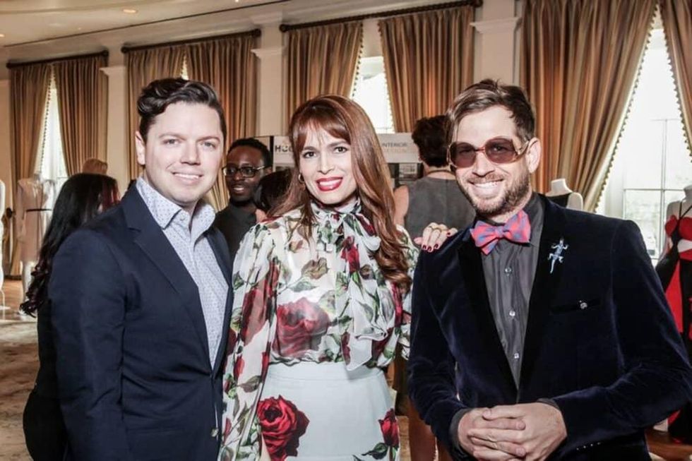 David Peck, Karina Barberi, Jeff Shell at Passion for Fashion luncheon
