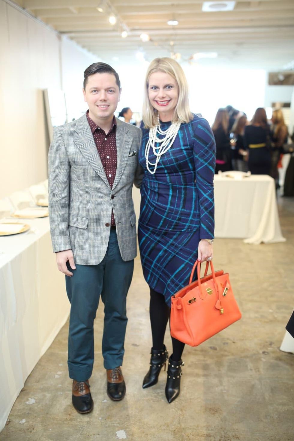 David Peck, Valerie Palmquist Dieterich at Miles David fashion show