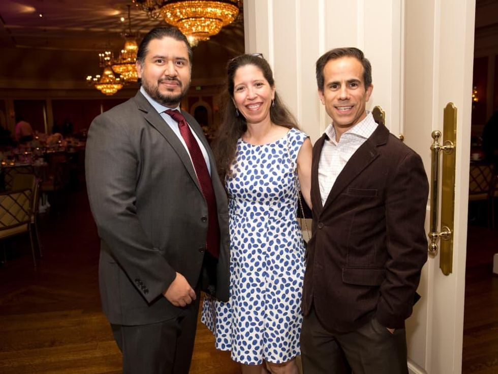 David Perez, Liz Mendoza, Rudy Elizondo at Chinquapin Flashback Gala